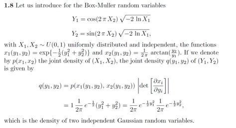 how to calculate box muller